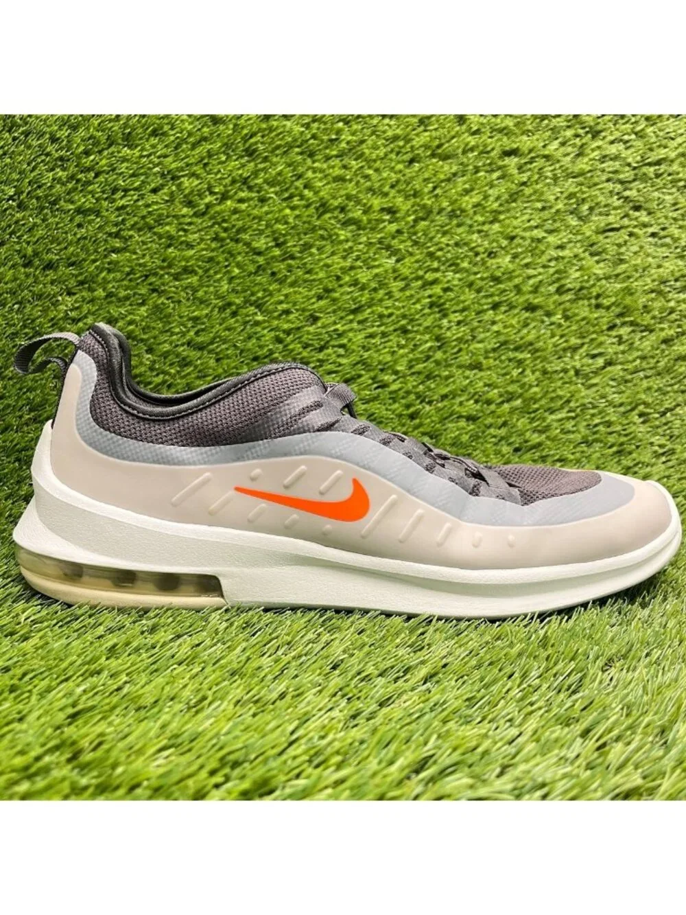 Nike Air Max Axis Mens Size 12 Gray Orange Athletic Running Shoes Sneakers